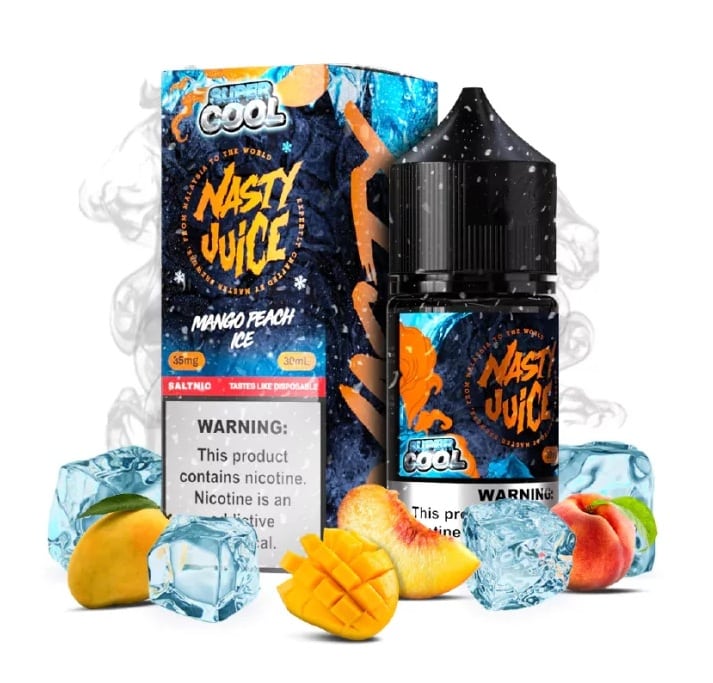 Mango Peach Ice - Nasty Super Cool | 30ML | 35MG 50MG | Indian Vape