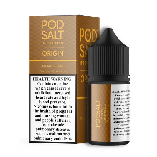 Cuban Creme - Pod Salt Nic salt | 30ML | 20MG 25MG 50MG | Indian Vape