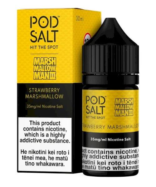 Strawberry Marshmallow Man 3 - Pod Salt | 30ML | 20MG 25MG 50MG | Indian Vape
