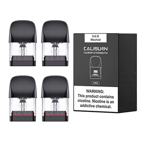 UWELL CALIBURN G3/GK3 REPLACEMENT PODS-Pack of 4 | La Dolce Vape Indian Vape