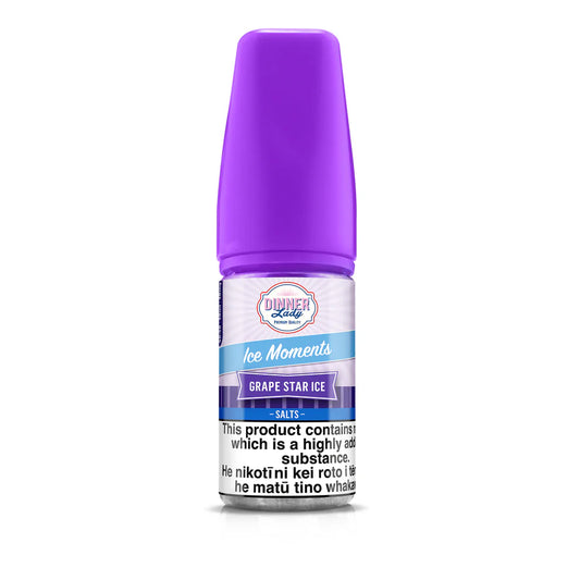 Grape Star Ice Moments - Dinner Lady Salts | 30ML | 20MG 30MG 50MG | Indian Vape