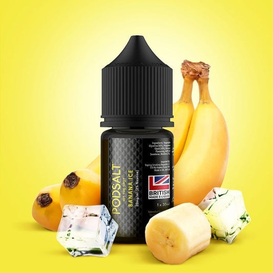 Banana Ice - Pod Salt | 30ML | 20MG 25MG 50MG | Indian Vape