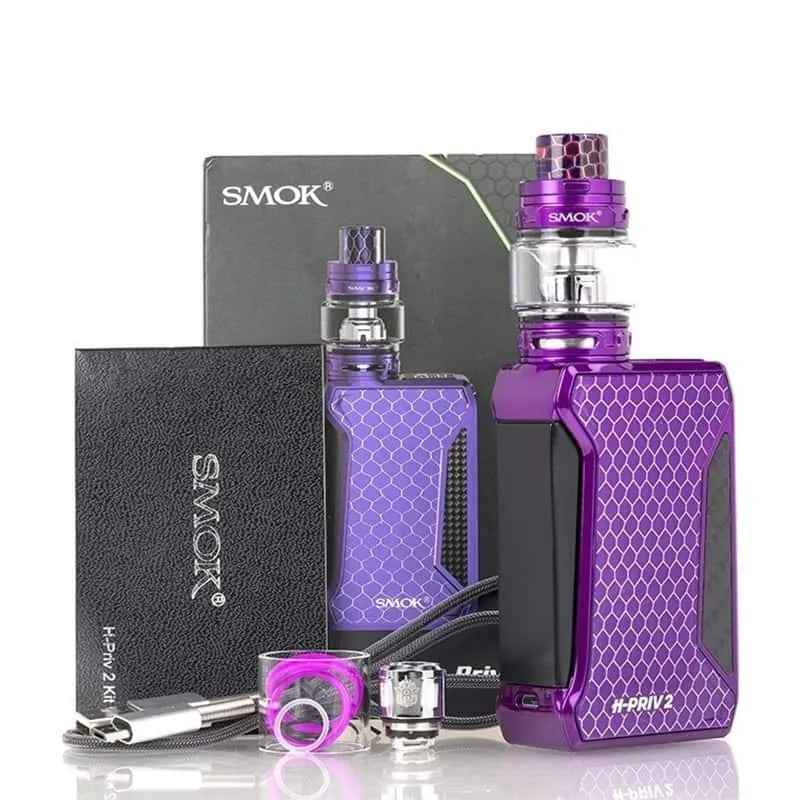 Smok H-Priv 2 Mod Kit | 225W | TFV4 3.5ML Tank | Dual  18650 Batteries | Indian Vape