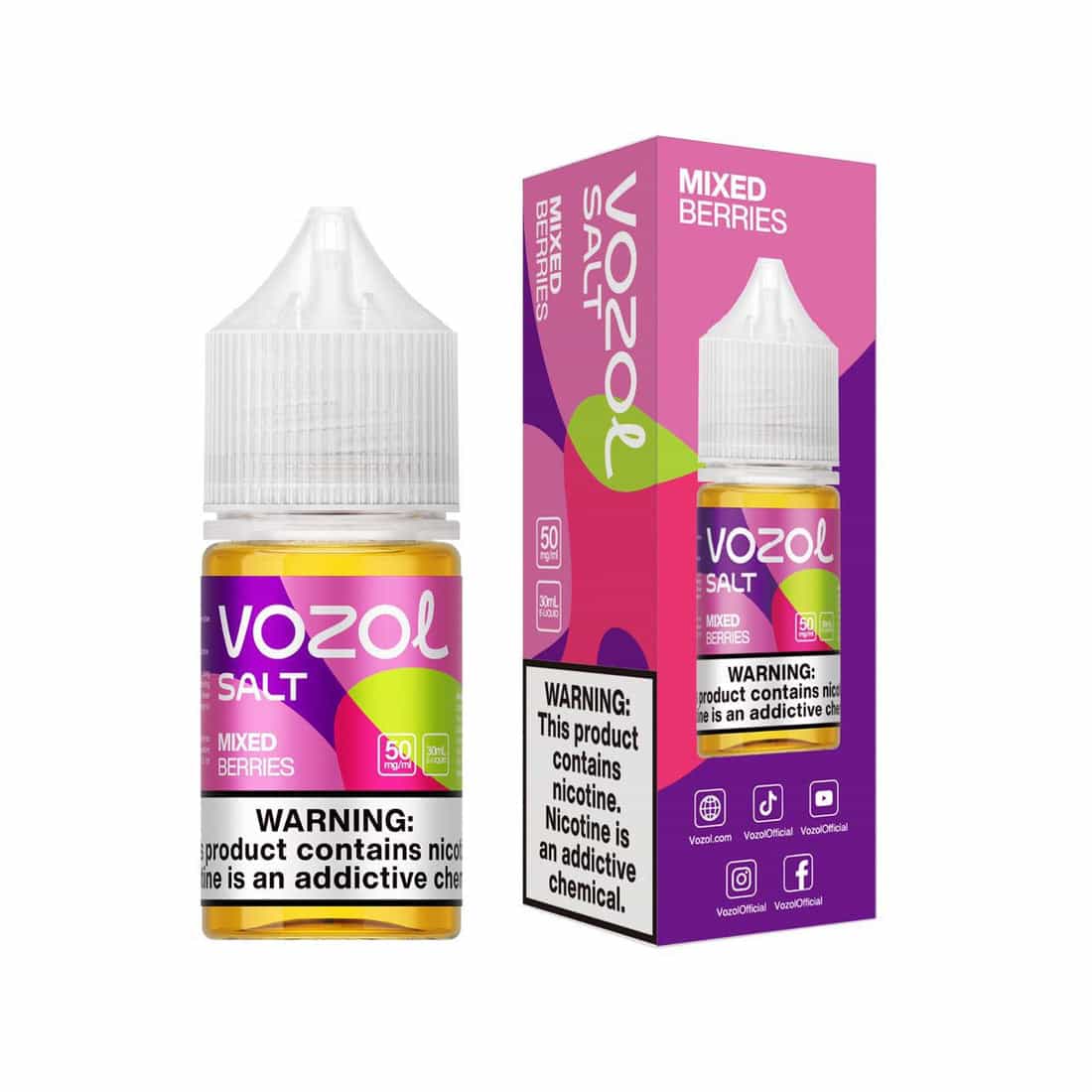 Mixed Berry - Vozol Nic Salt | 30ML | 25MG 50MG | La Dolce Vape Indian Vape
