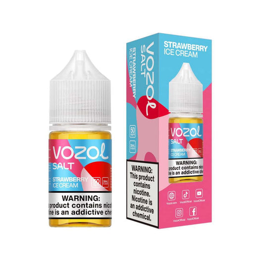 Strawberry Ice Cream - Vozol Nic Salt | 30ML | 25MG 50MG | Indian Vape
