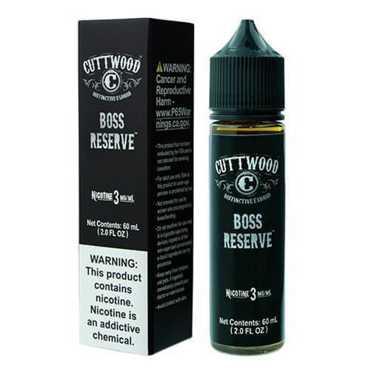 Boss Reserve by Cuttwood | 60ML | 3MG 6MG | Indian Vape