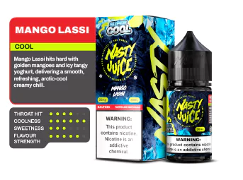 Mango Lassi Ice - Nasty Super Cool | 30 ML | 35MG 50MG | Indian Vape