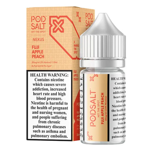 Fuji Apple Peach - Pod Salt Nic salt | 30ML | 20MG 50MG | Indian Vape