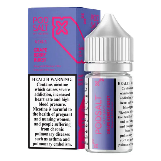 Grape Berry Burst - Pod Salt Nic salt | 30ML | 20MG 25MG 50MG | Indian Vape