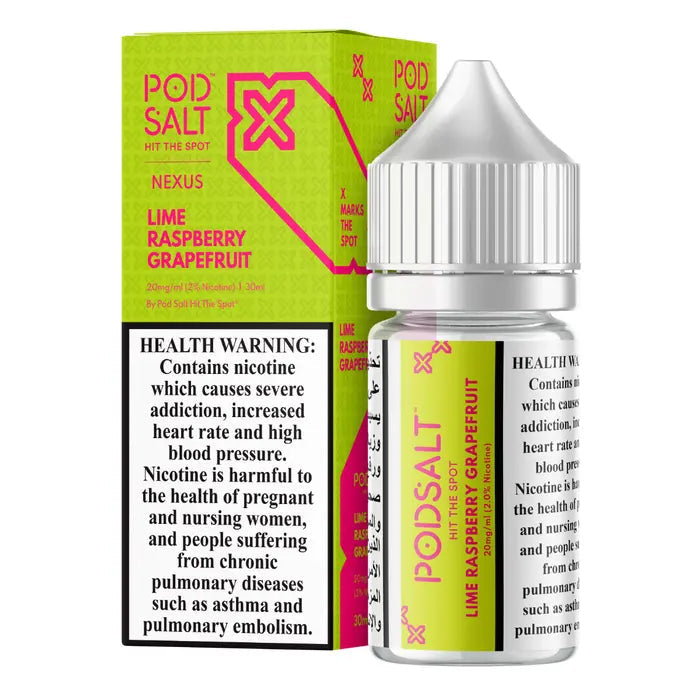Lime Raspberry Grapefruit - Pod Salt Nic Salt | 30ML | 20MG 25MG 50MG | La Dolce Vape Indian Vape