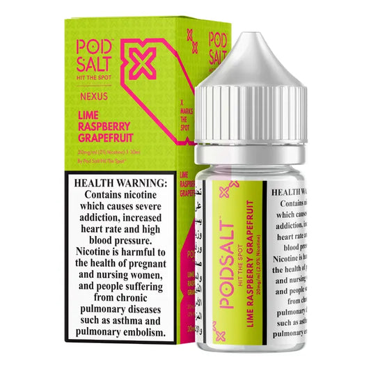 Lime Raspberry Grapefruit - Pod Salt Nic Salt | 30ML | 20MG 25MG 50MG | Indian Vape