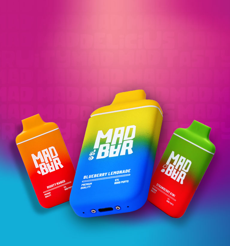 MAD BAR DISPOSABLE VAPE 6000 Puffs 5% | La Dolce Vape Indian Vape