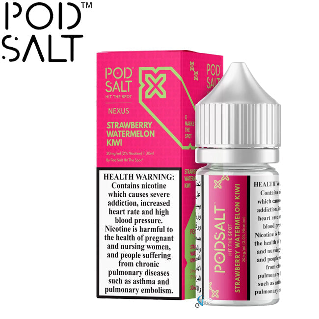 Strawberry watermelon Kiwi - Pod Salt Nic salt | 30ML | 20MG 25MG 50MG | La Dolce Vape Indian Vape